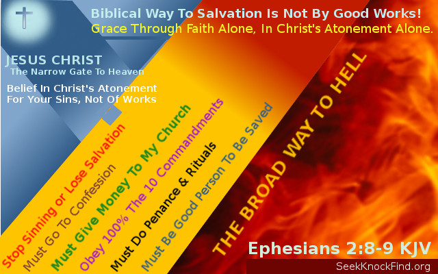 Ask Seek Knock Find Gospel of Grace Through Jesus Christ